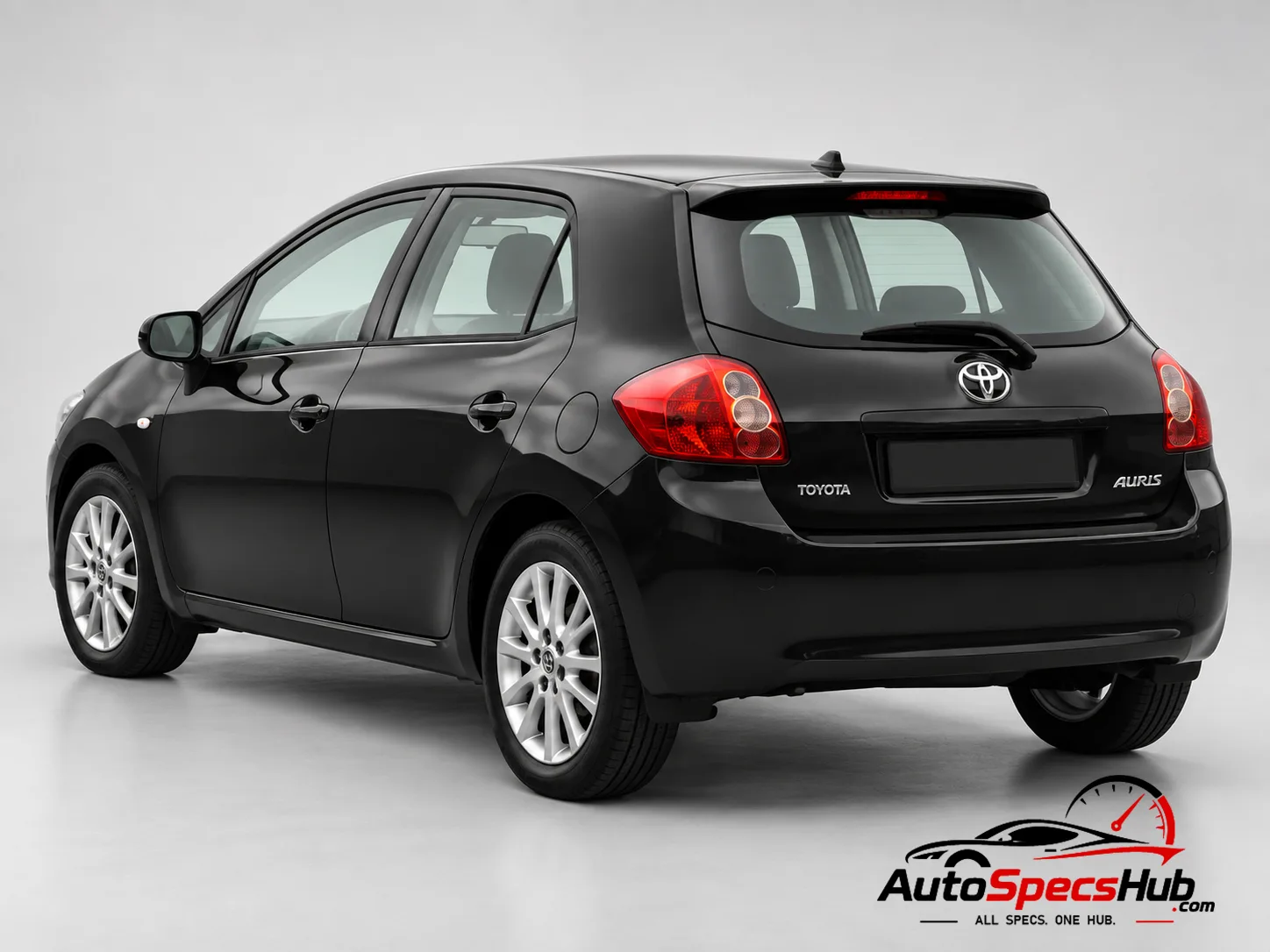 2007 Toyota Auris 2.0 D-4D rear three-quarter view