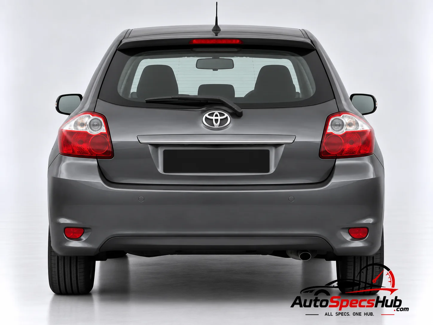 2009 Toyota Auris 1.4 D-4D rear view