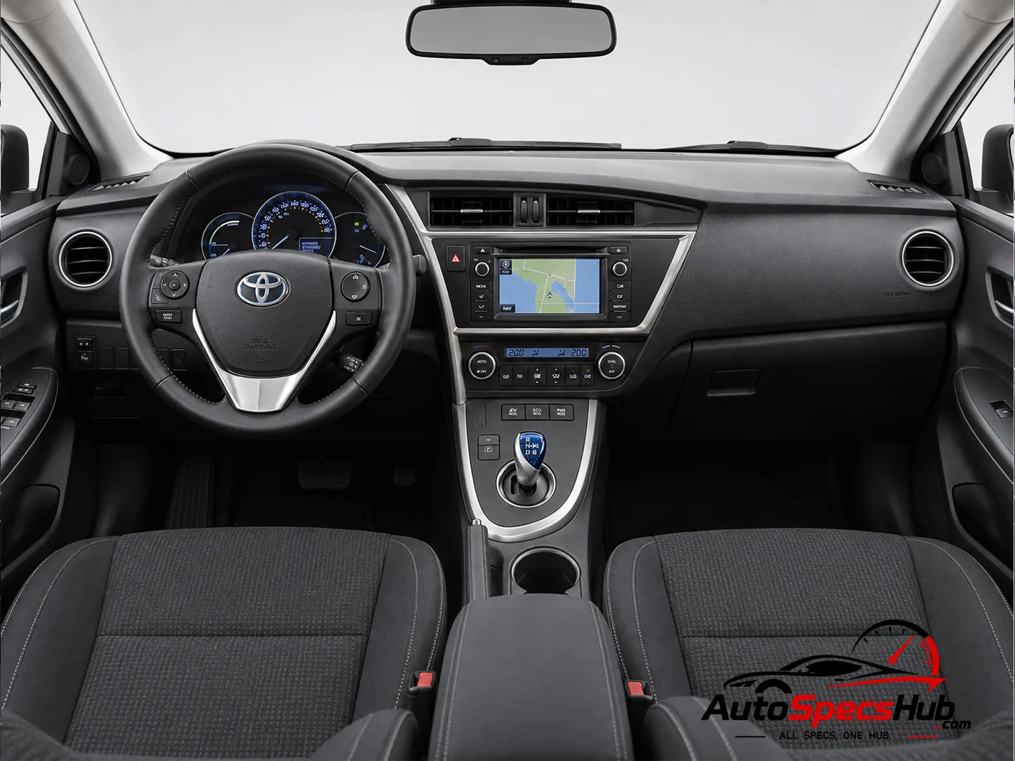 2013 Toyota Auris 1.8 VVT-i HSD interior dashboard and front cabin