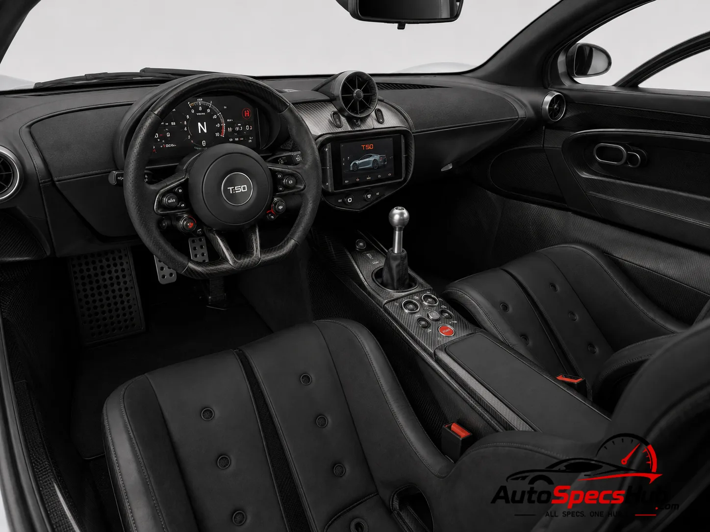 2023 GMA T.50 interior cockpit and seats