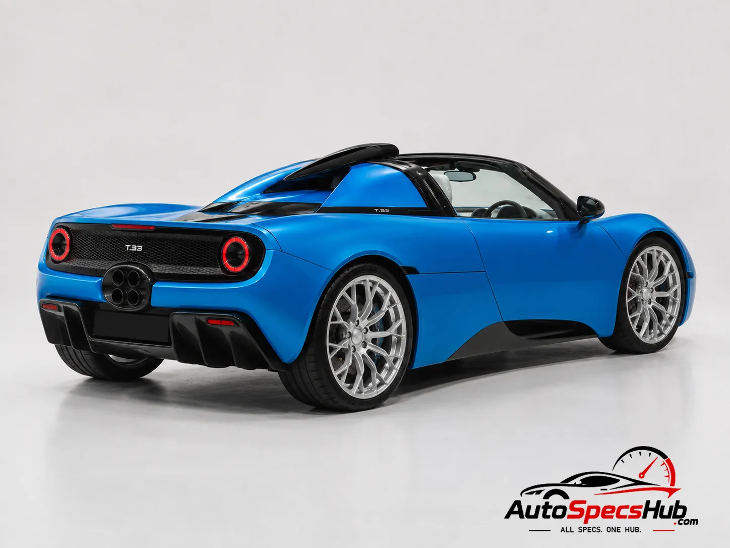 2025 GMA T.33 Spider rear three-quarter view
