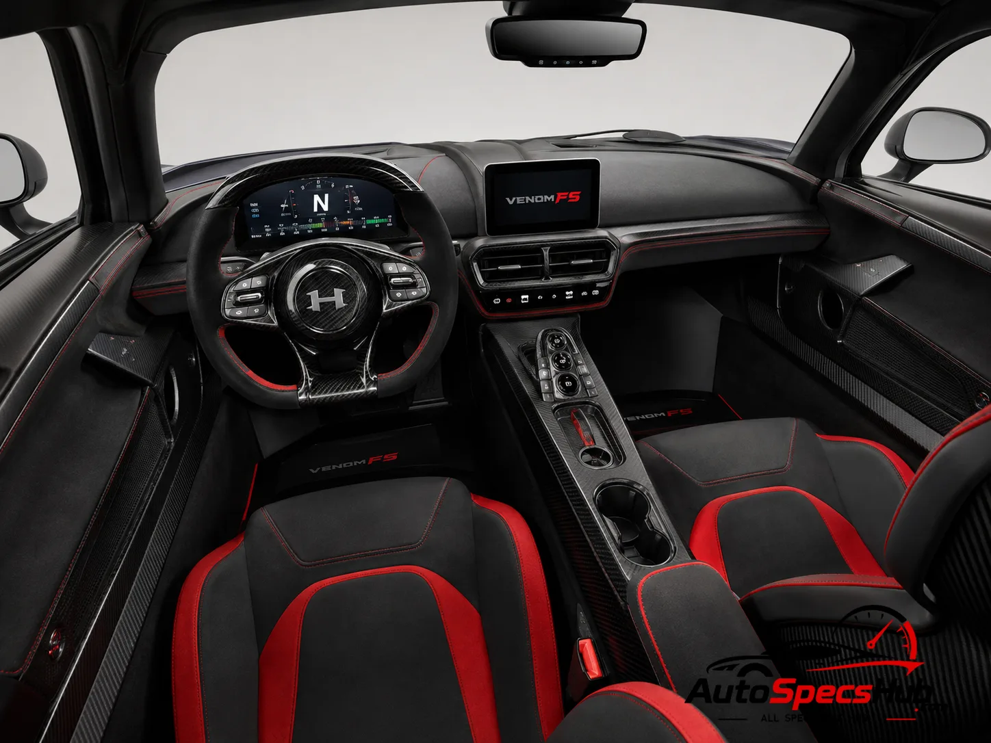 2022 Hennessey Venom F5 Roadster interior cockpit and seats