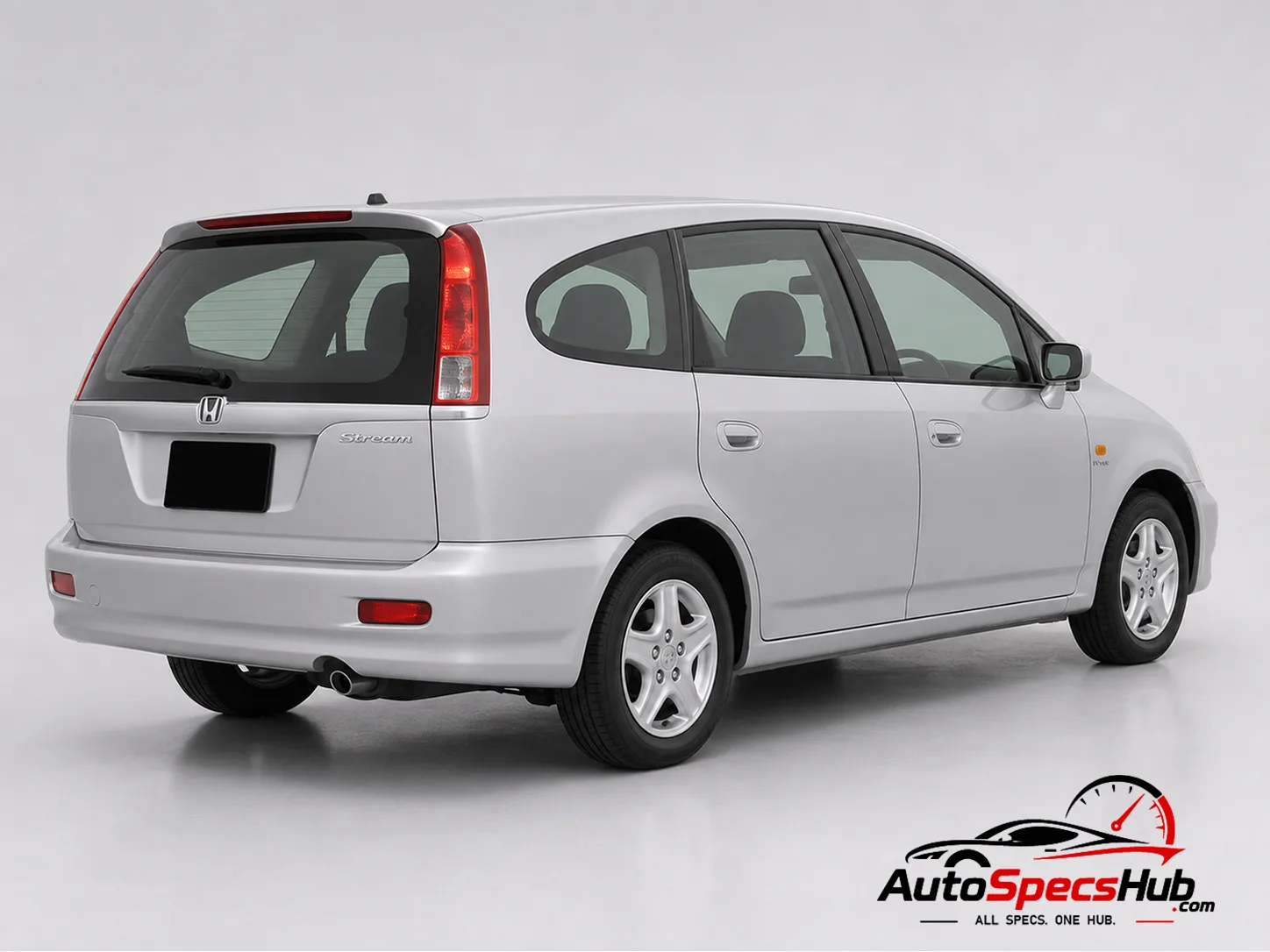 2001 Honda Stream 2.0i rear three-quarter view