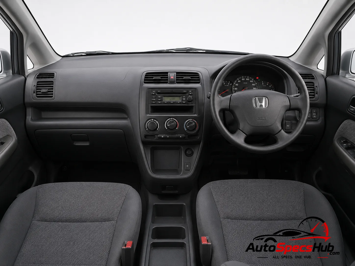 2001 Honda Stream 2.0i interior dashboard and front cabin