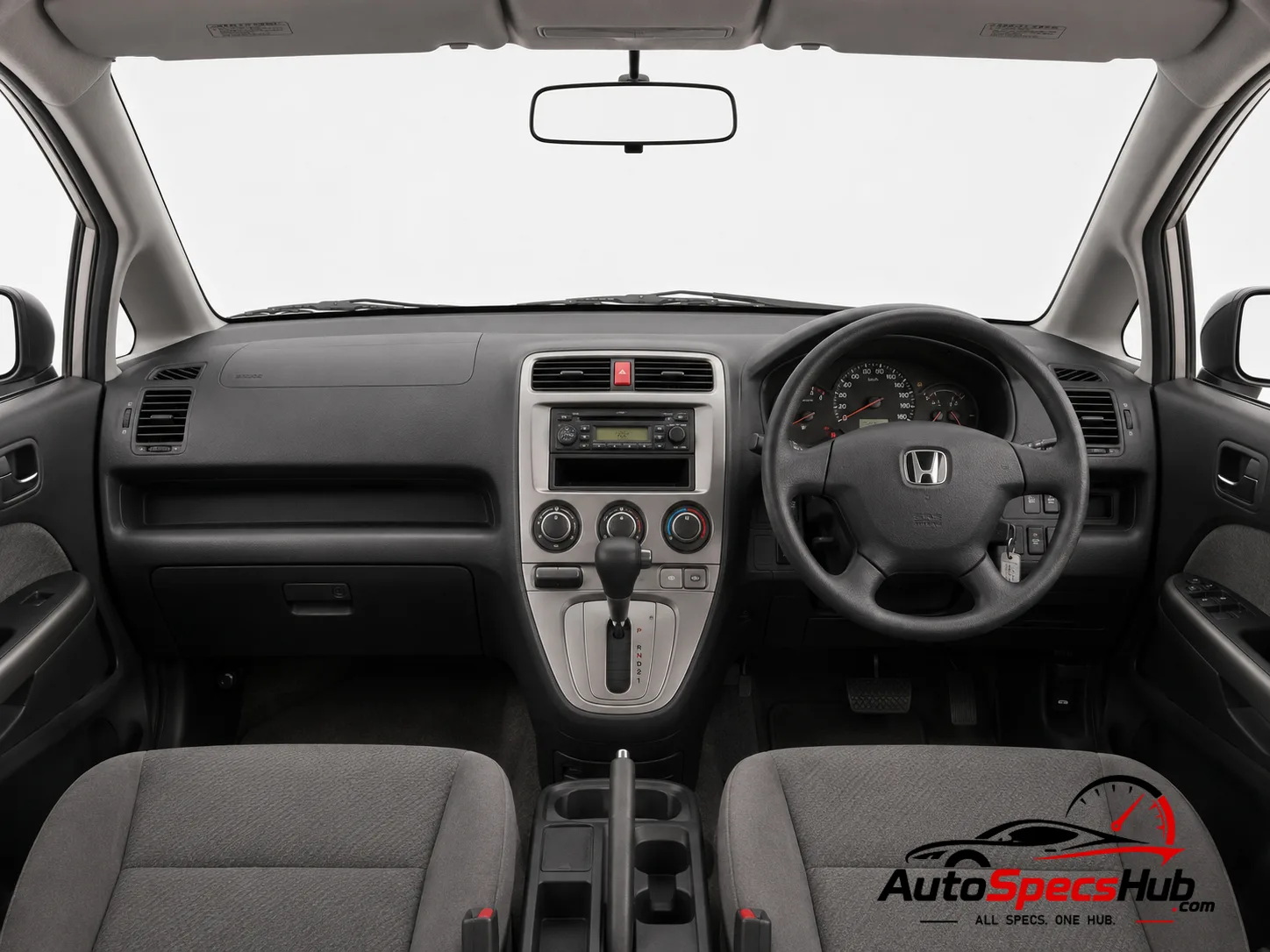 2001 Honda Stream 1.7i interior dashboard and front cabin