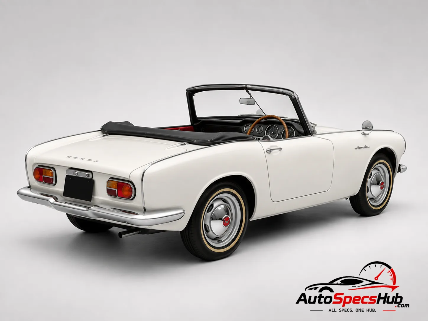 1963 Honda Sports 500 rear three-quarter view