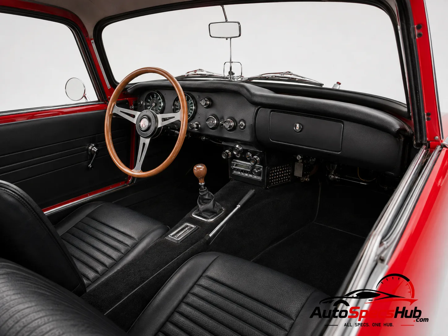 1965 Honda S600 Coupe interior cockpit and seats