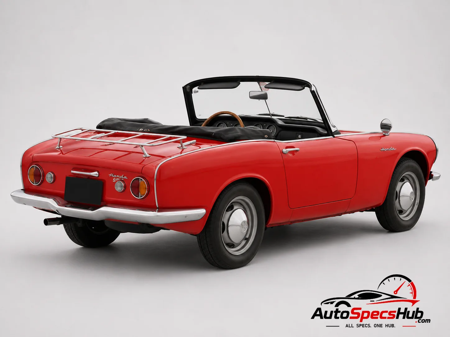 1964 Honda S600 rear three-quarter view