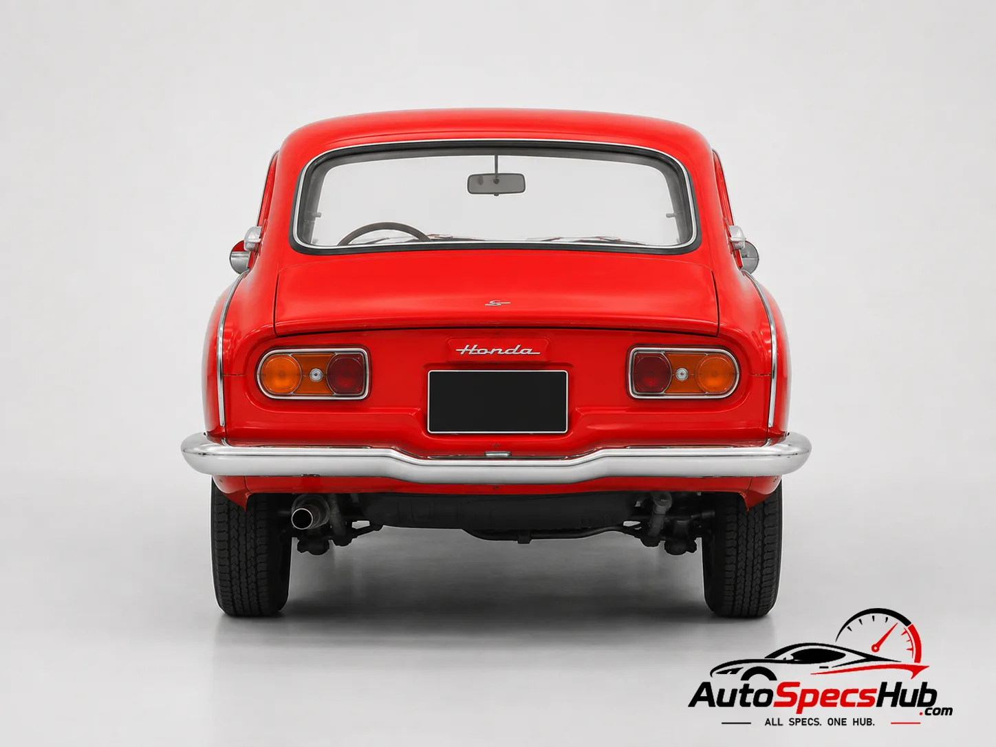 1966 Honda S800 Coupe rear view