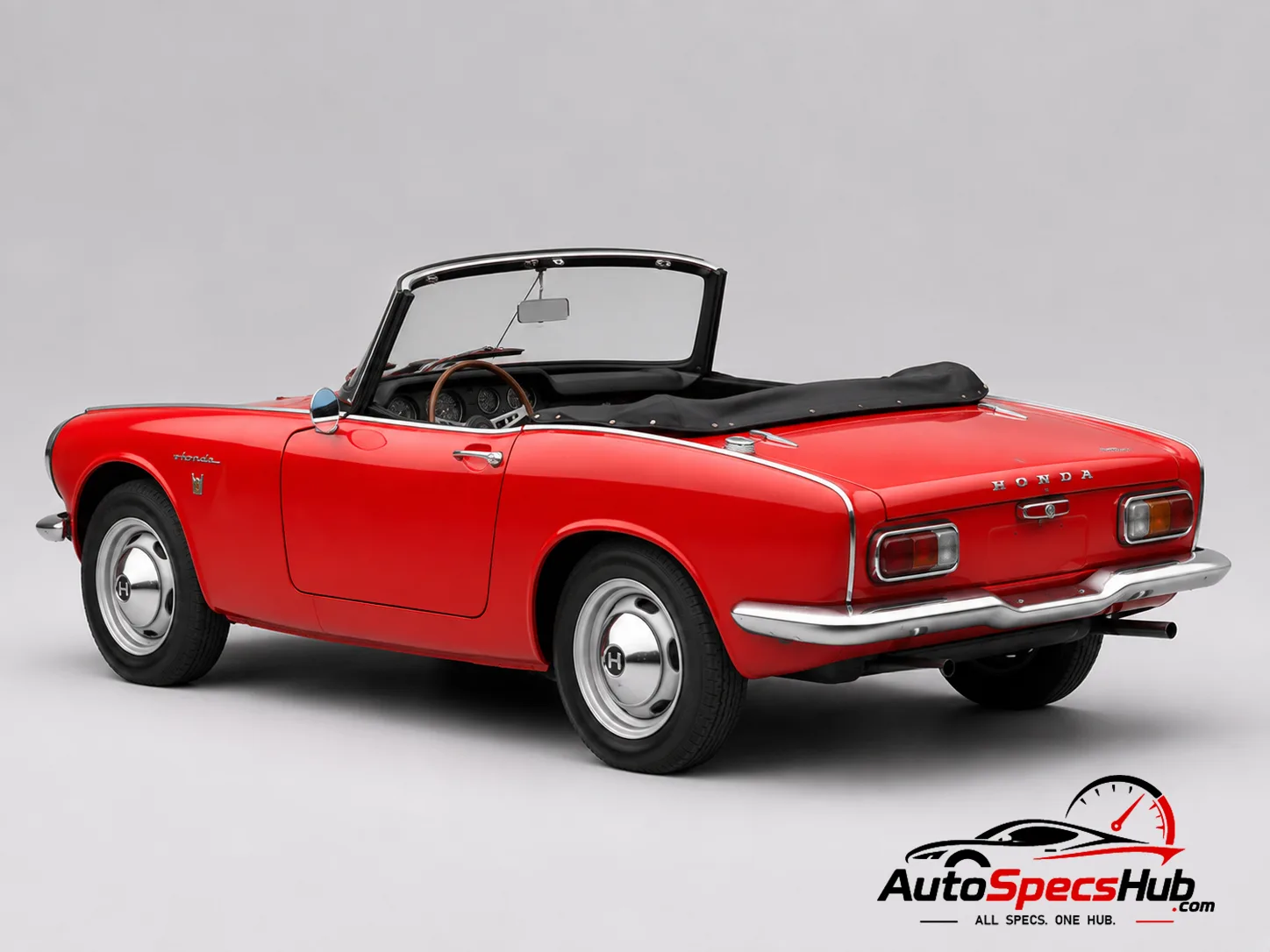 1966 Honda S800 rear three-quarter view
