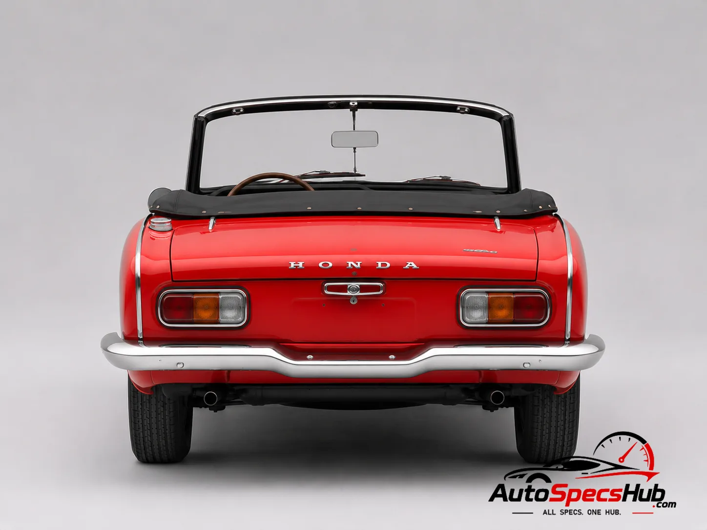 1966 Honda S800 rear view
