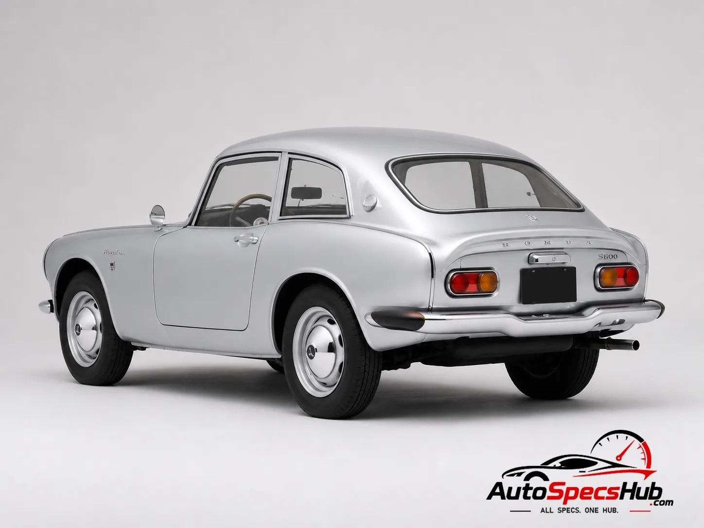 1967 Honda S800 Coupe rear three-quarter view