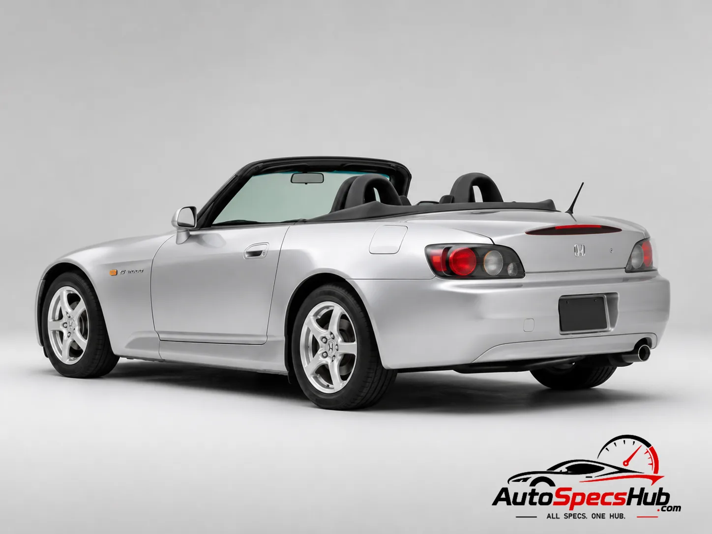1999 (AP1) Honda S2000 JDM rear three-quarter view