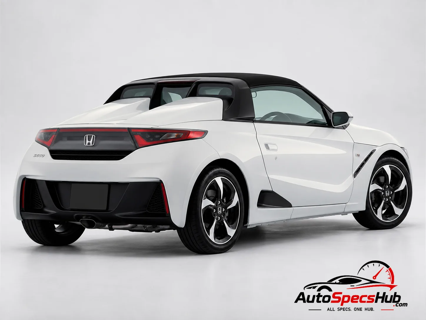 2015 (DBA-JW5) Honda S660 rear three-quarter view