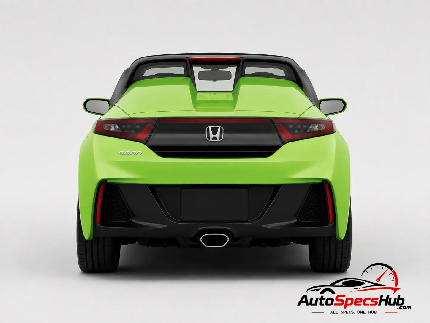 2020 (3BA-JW5) Honda S660 rear view