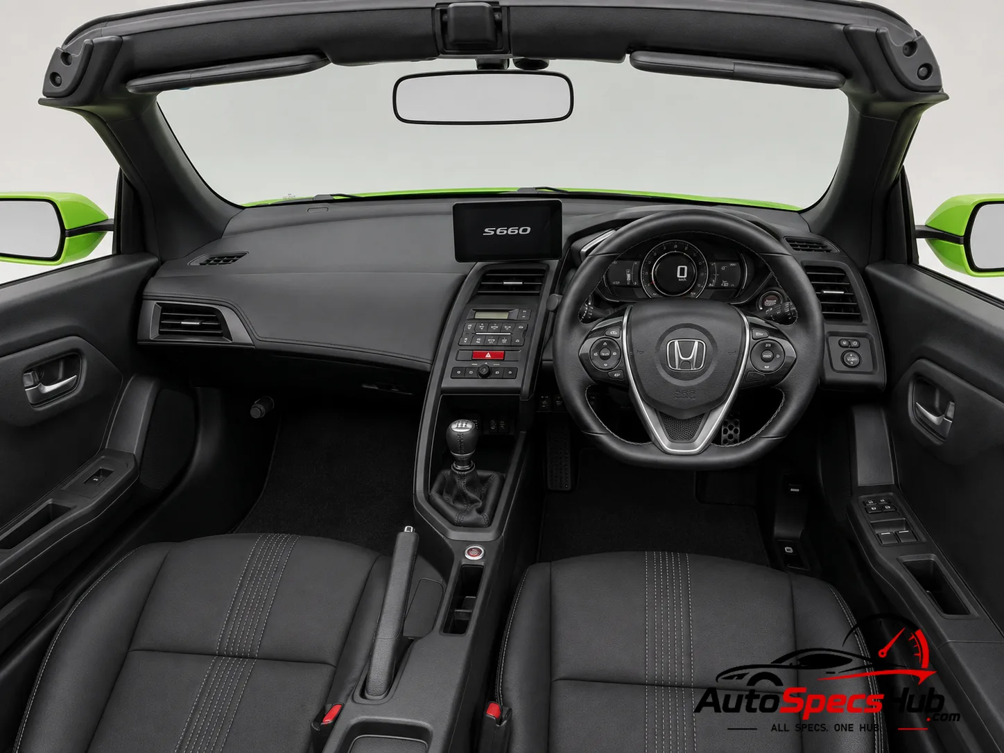 2020 (3BA-JW5) Honda S660 interior cockpit and seats