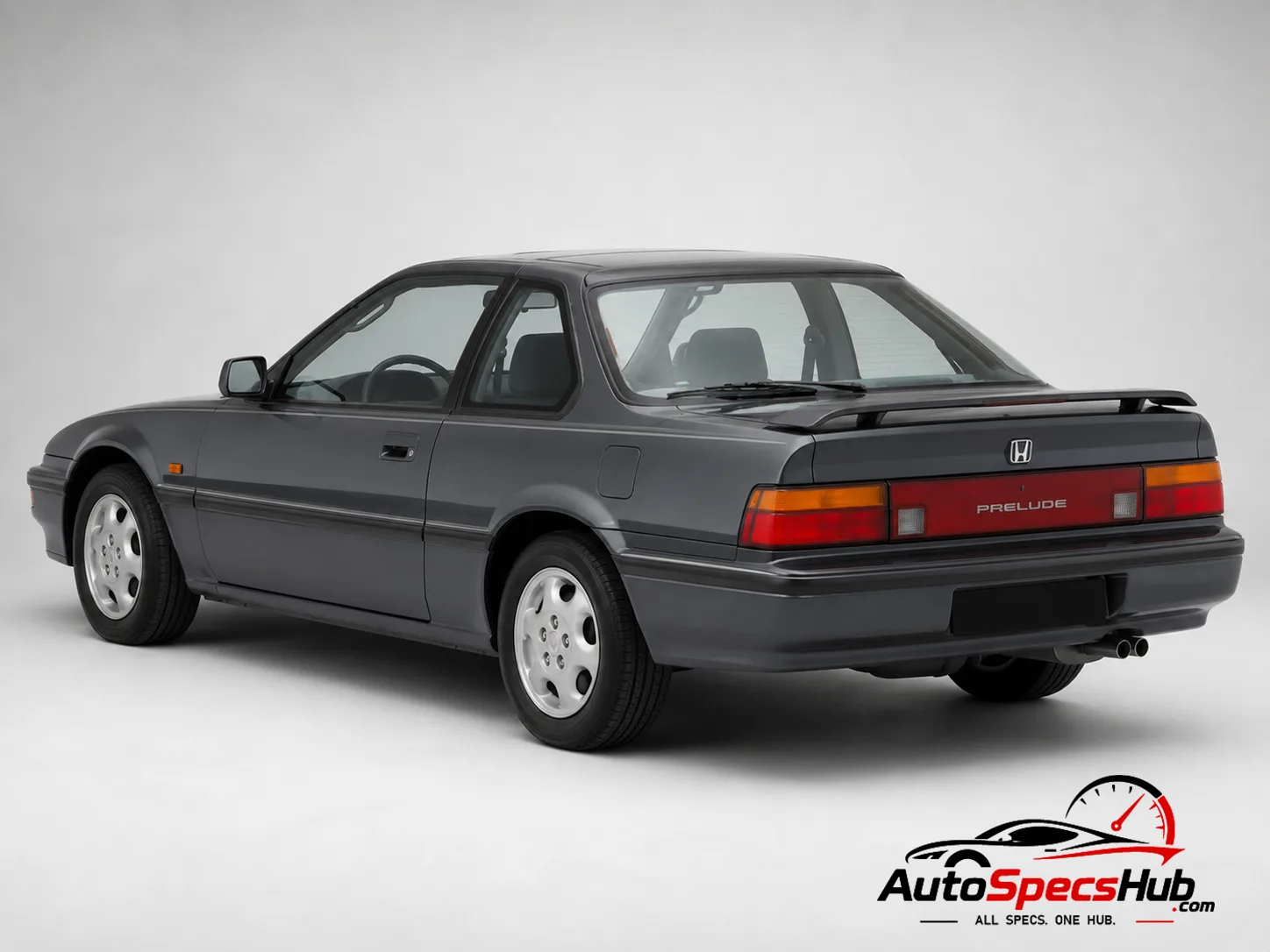 1990 Honda Prelude EX 2.0i 16v rear three-quarter view