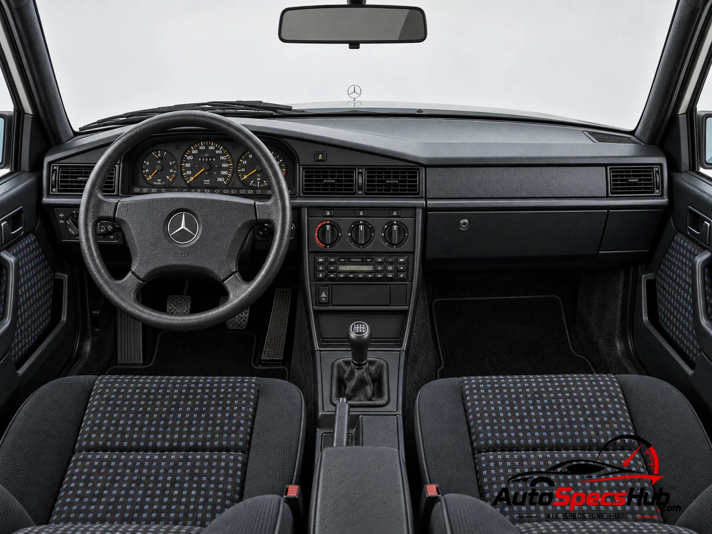 1983 Mercedes 190 E 2.3-16 interior dashboard view