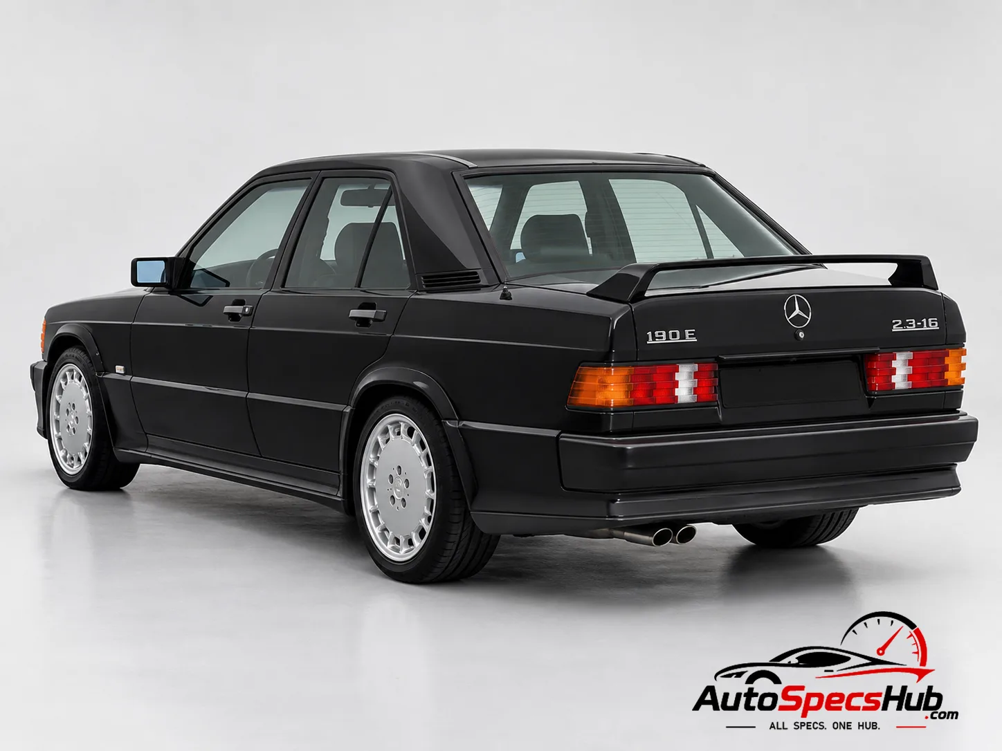 1985 Mercedes 190 E 2.3-16 rear three-quarter view