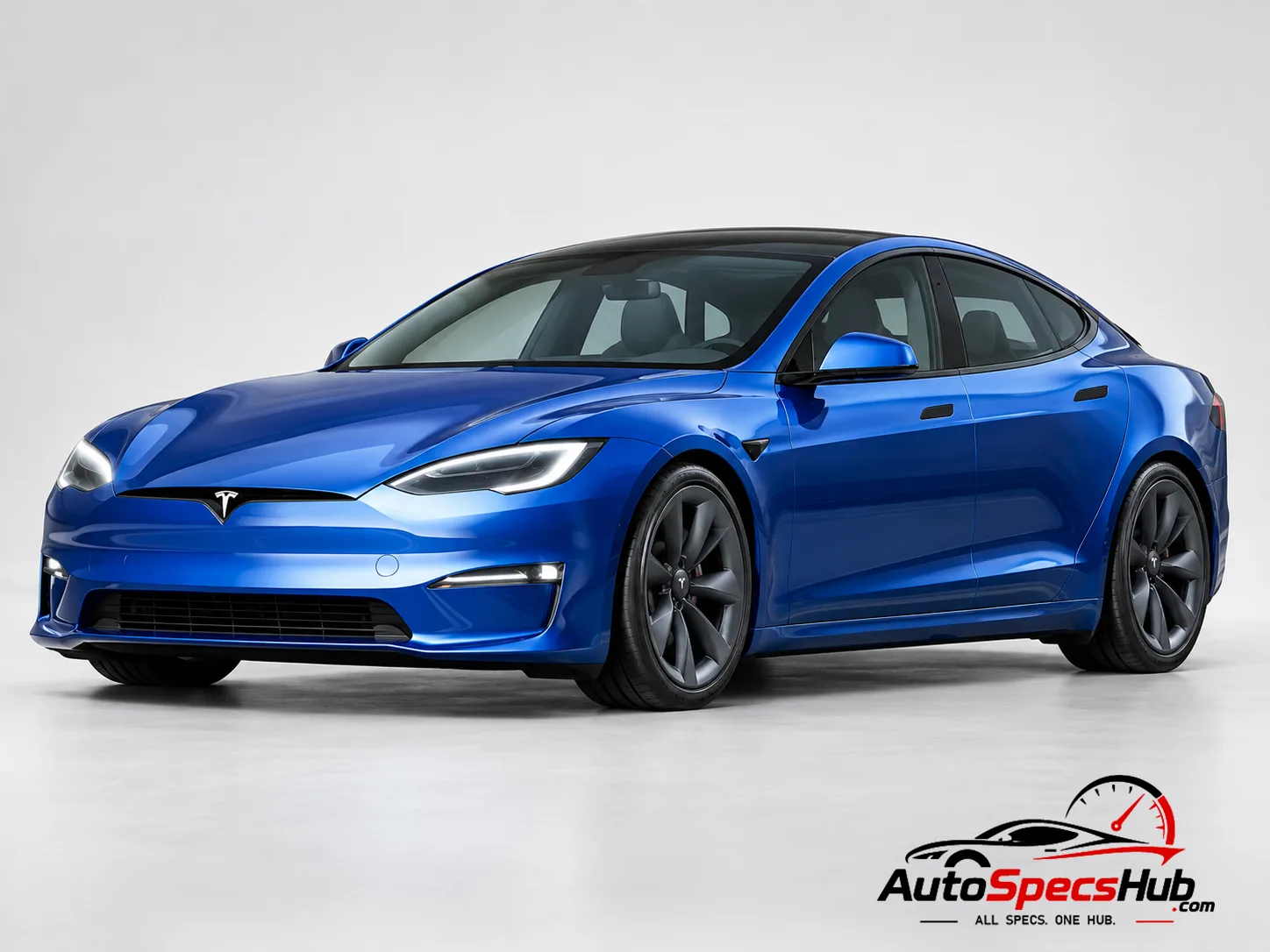 2021 Tesla Model S front three-quarter view