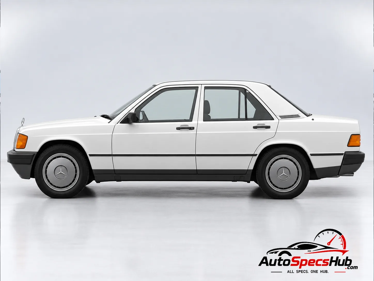 1983 (W201) Mercedes 190 E 2.3 side profile