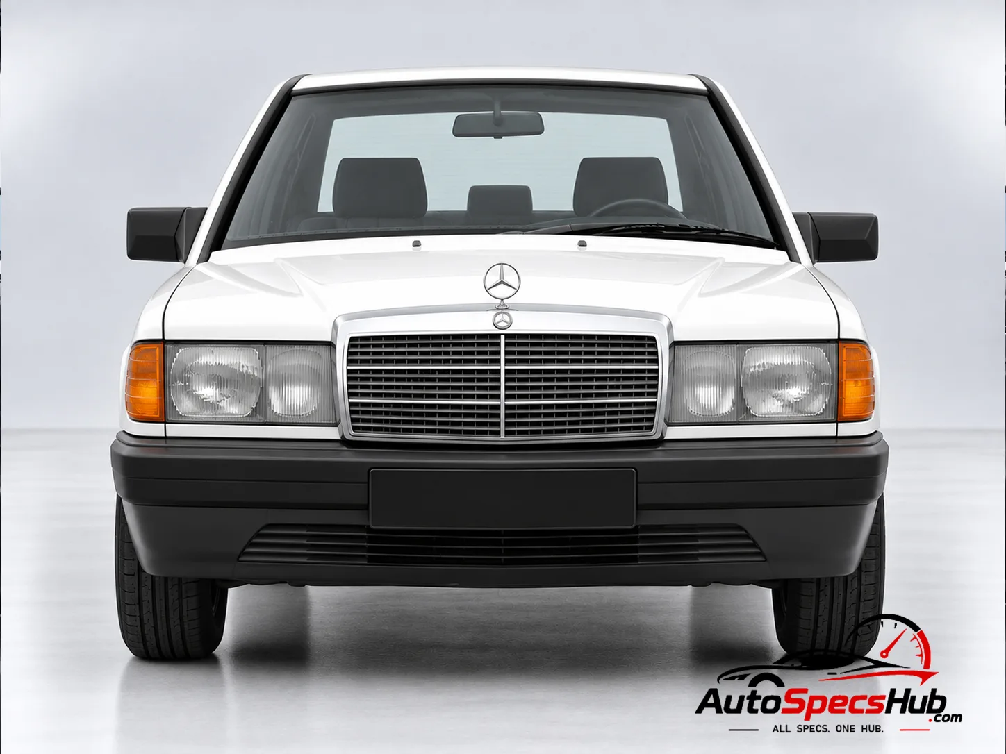 1983 (W201) Mercedes 190 E 2.3 front view