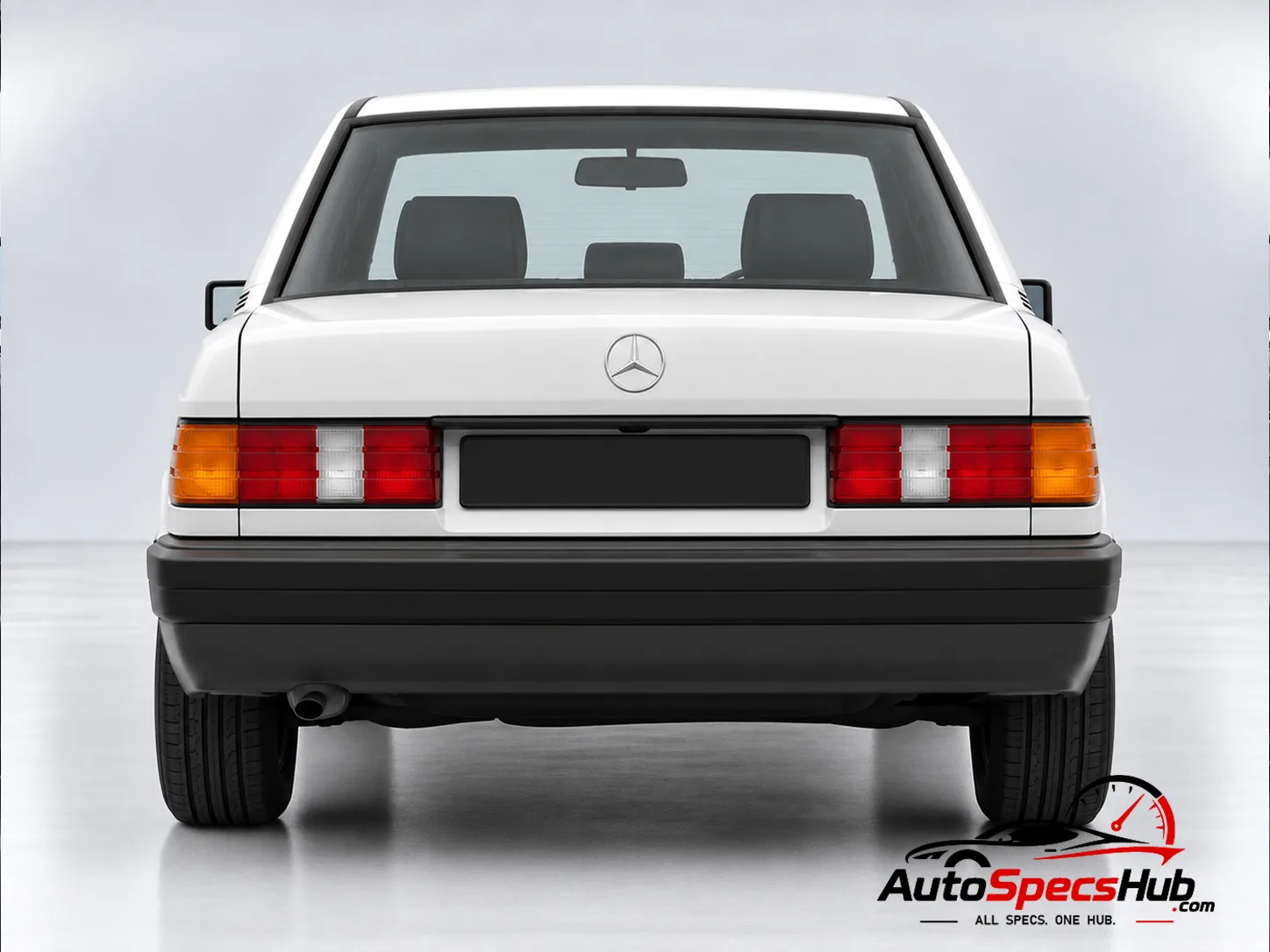 1983 (W201) Mercedes 190 E 2.3 rear view
