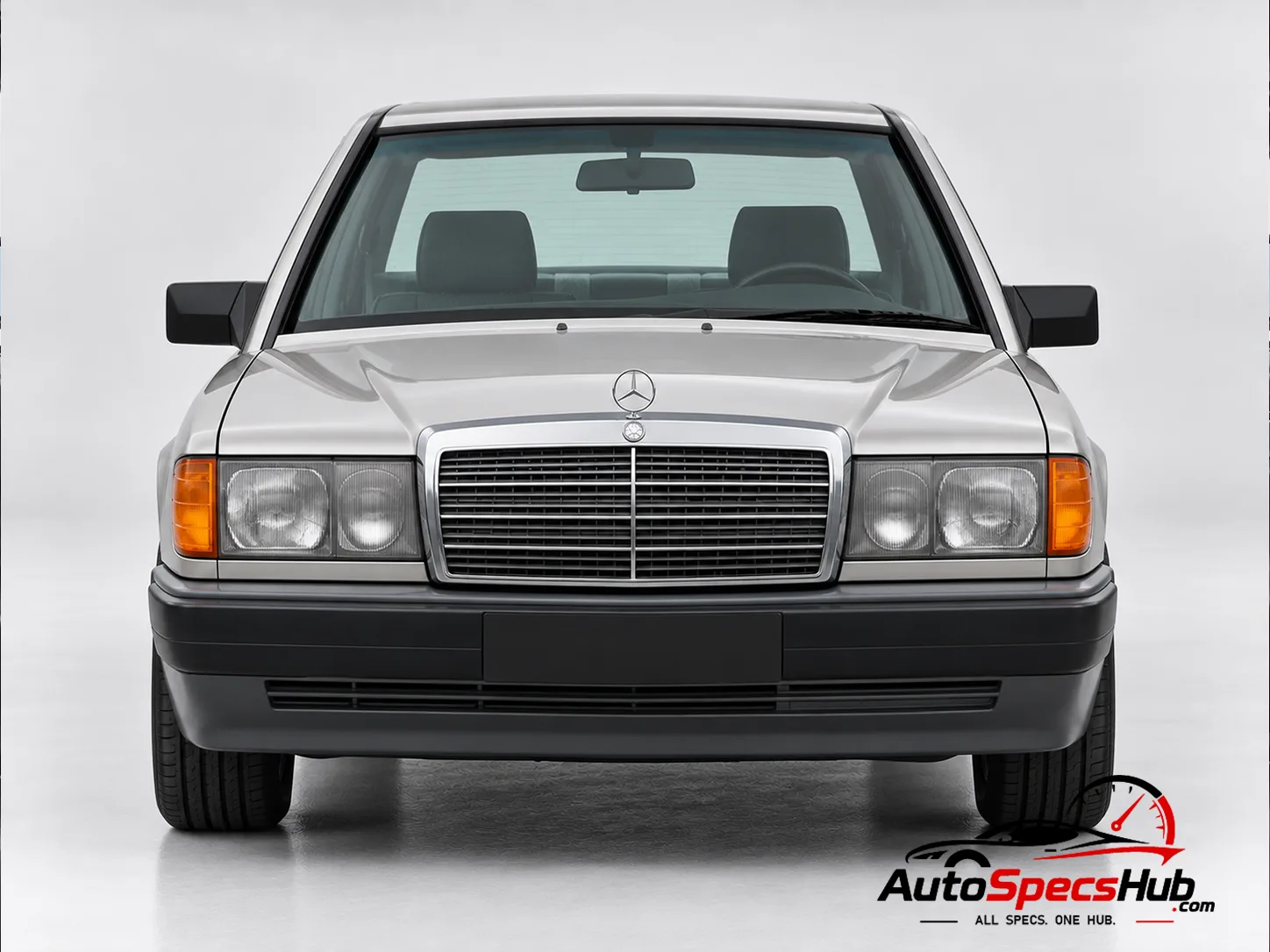 1988 (W201) Mercedes 190 E 2.3 front view
