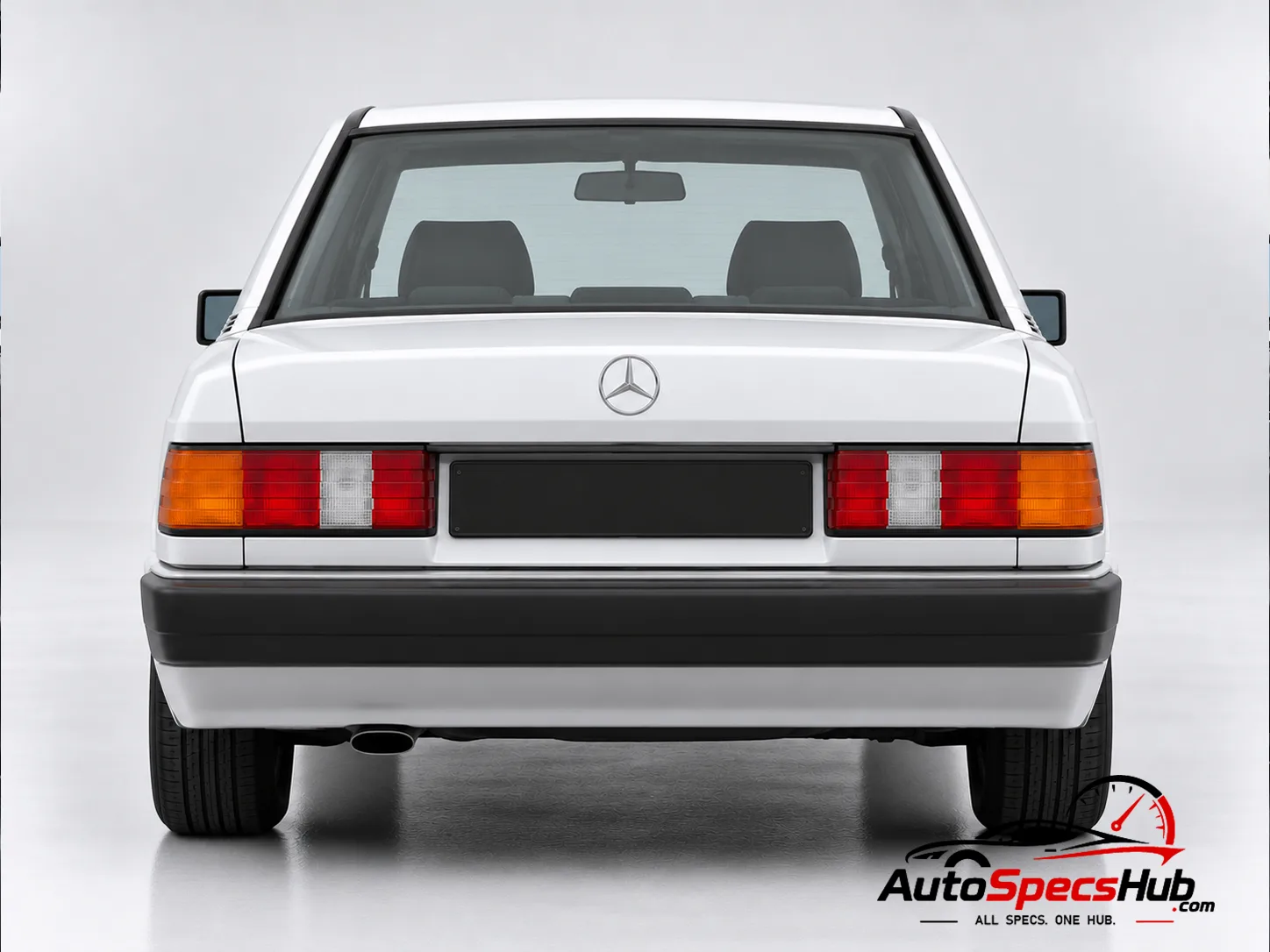 1991 (W201) Mercedes 190 E 2.0 rear view