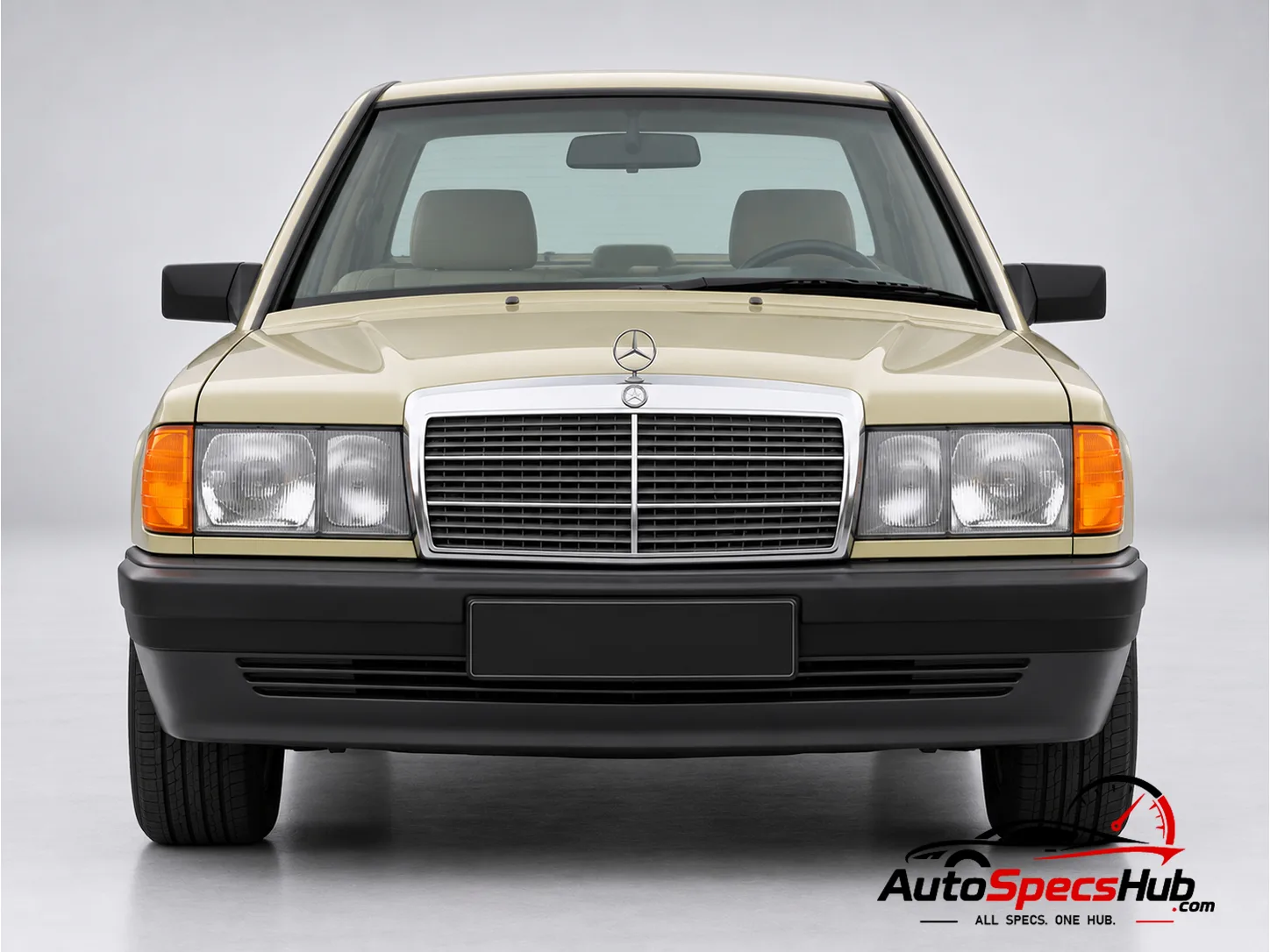 1986 (W201) Mercedes 190 D 2.5 Turbo front view