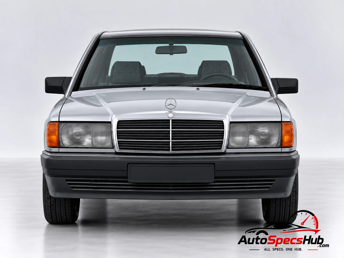 1988 (W201) Mercedes 190 D 2.5 Turbo front view