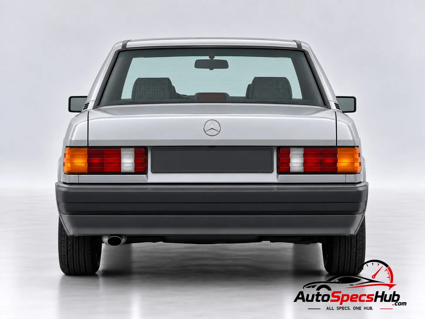 1988 (W201) Mercedes 190 D 2.5 Turbo rear view