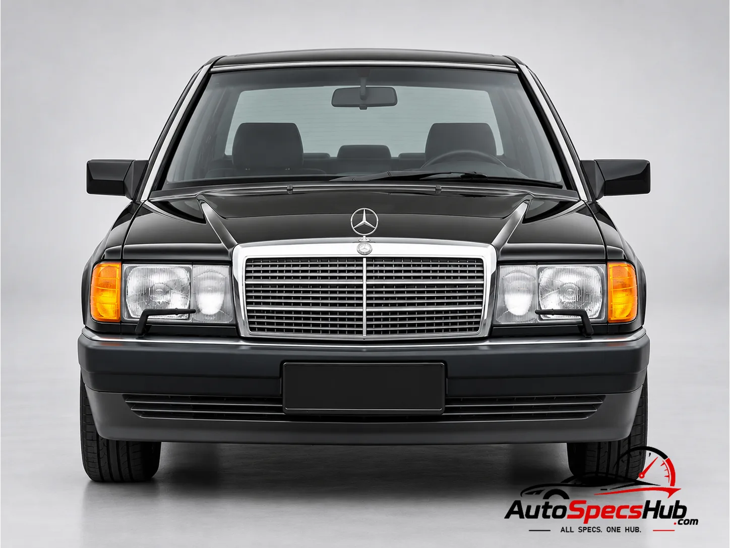 1990 (W201) Mercedes 190 E 1.8 front view