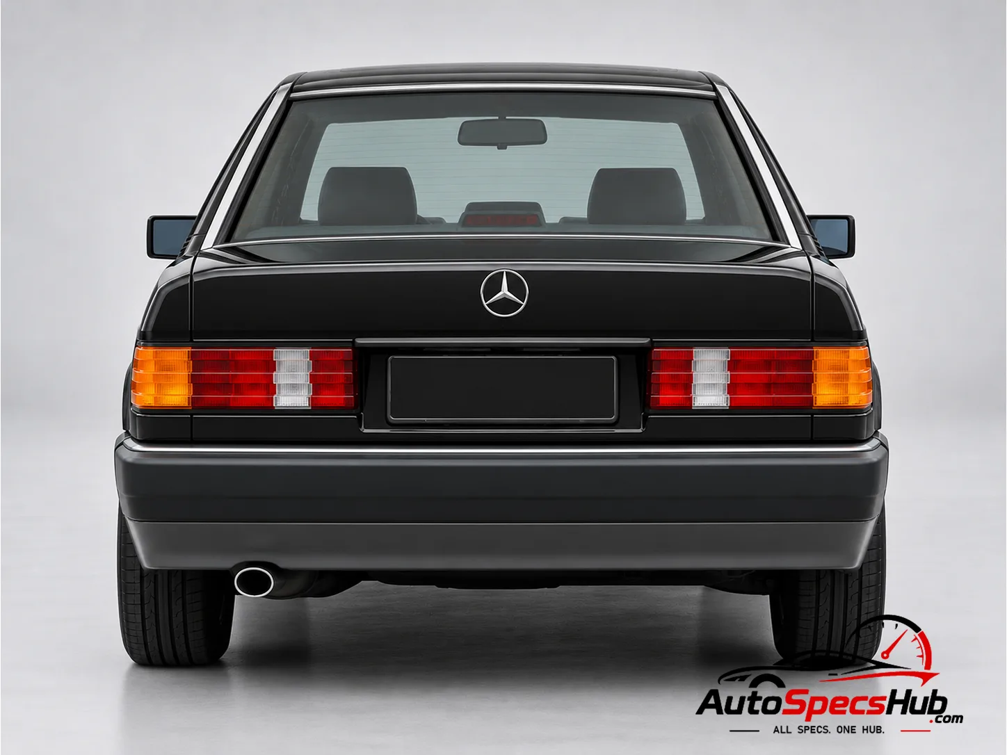 1990 (W201) Mercedes 190 E 1.8 rear view