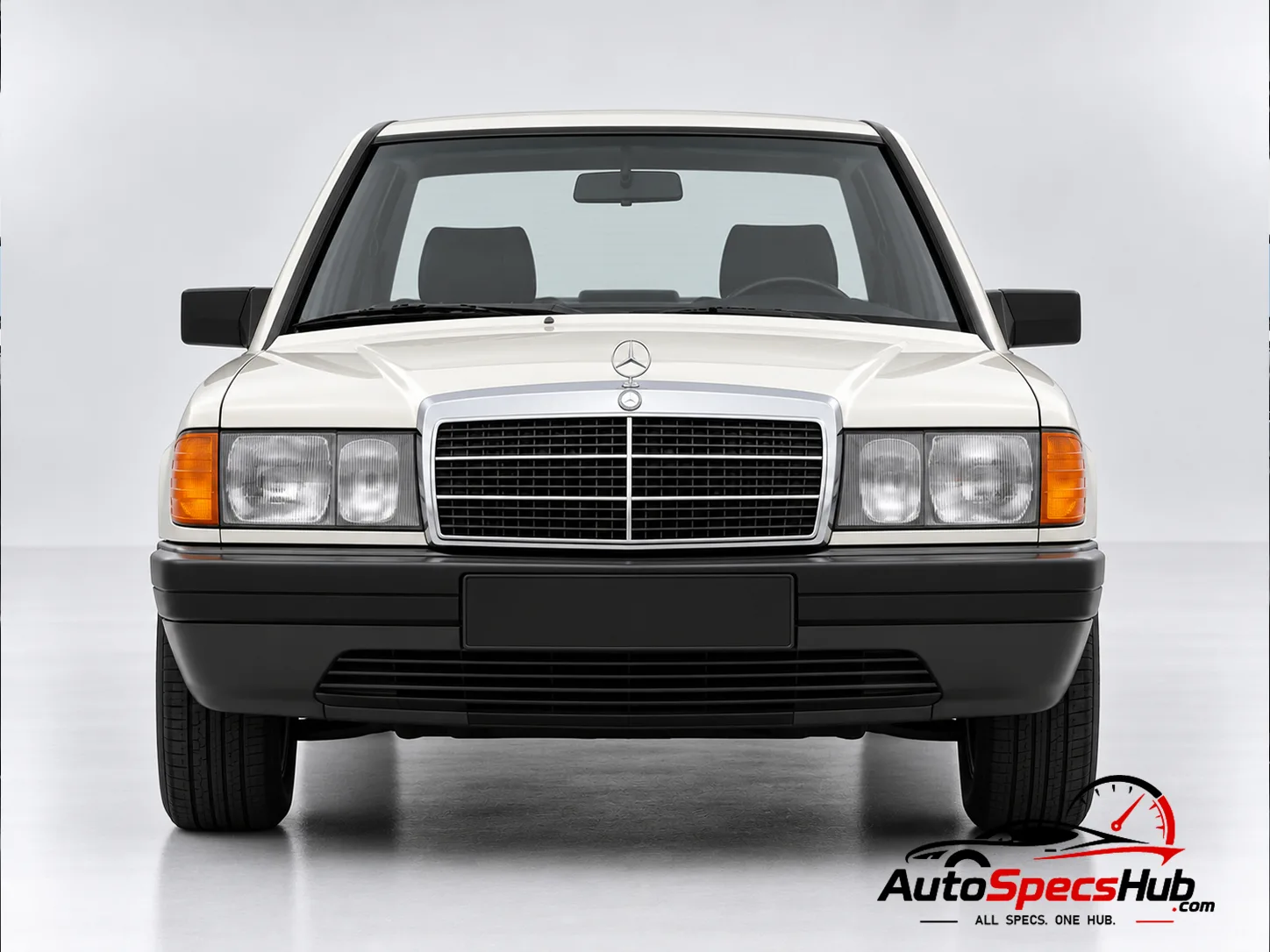 1982 (W201) Mercedes 190 front view