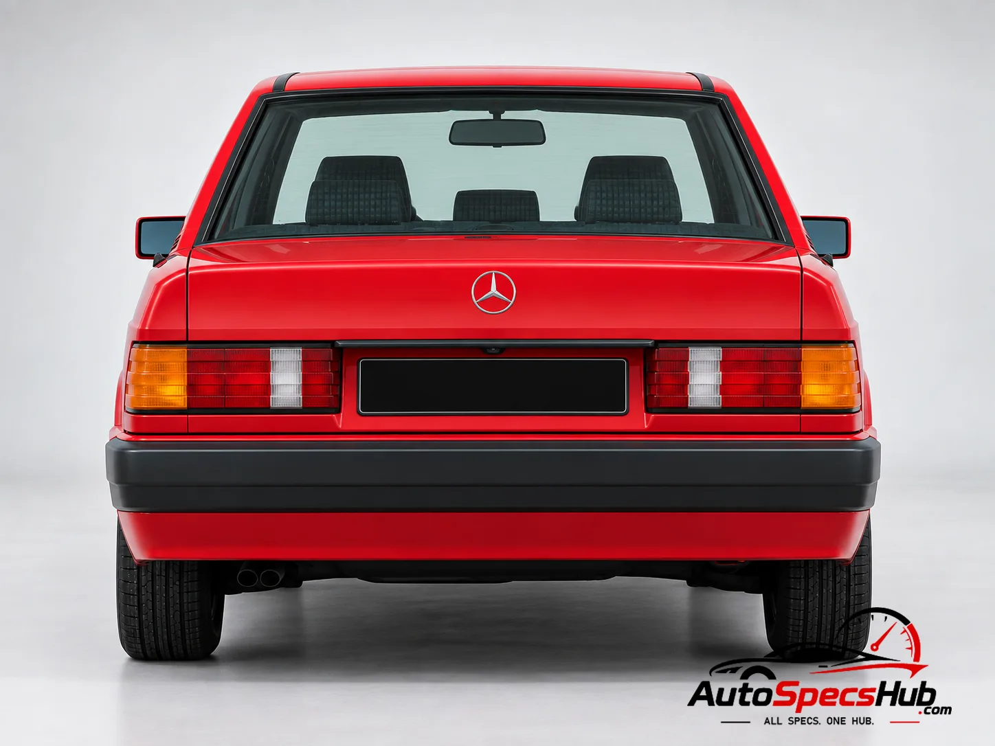 1984 (W201) Mercedes 190 rear view