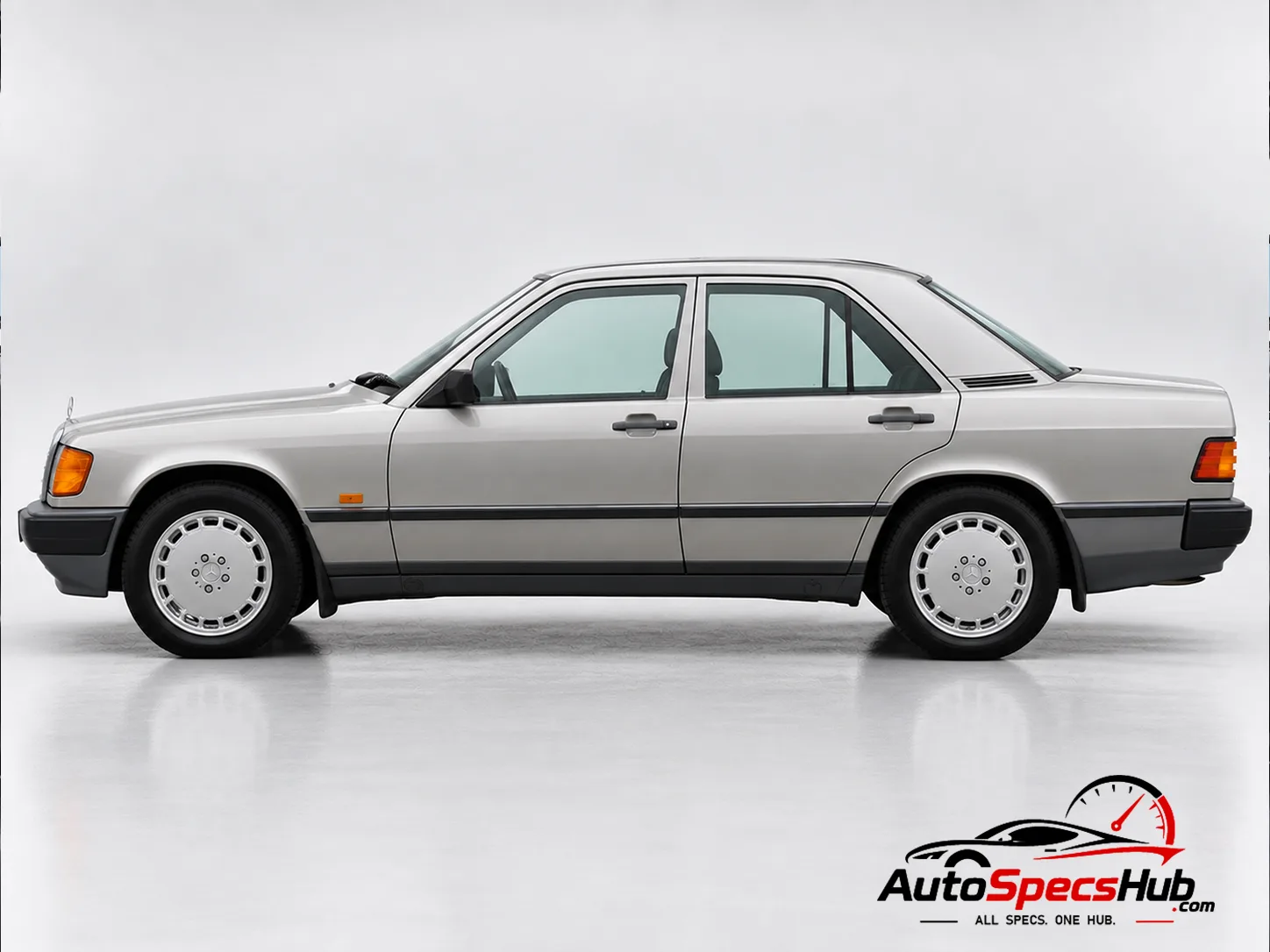 1988 (W201) Mercedes 190 side profile