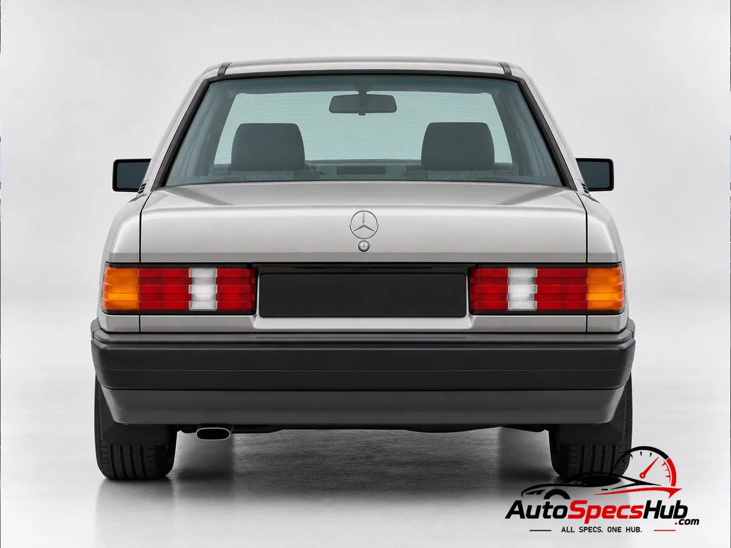 1988 (W201) Mercedes 190 rear view