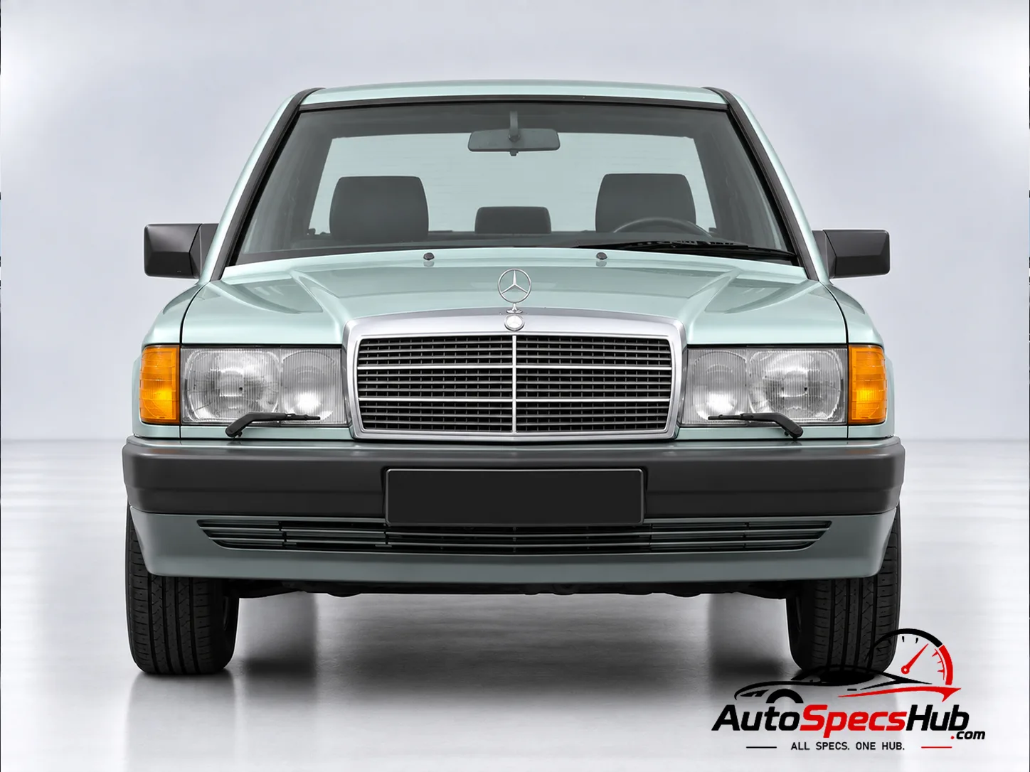 1983 (W201) Mercedes 190 D front view