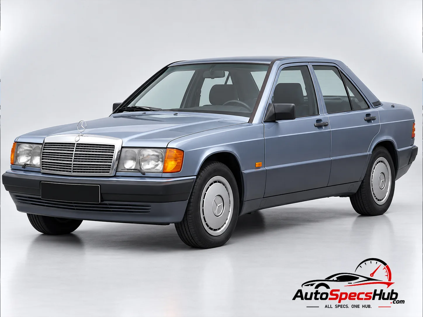 1988 (W201) Mercedes 190 D front three-quarter view