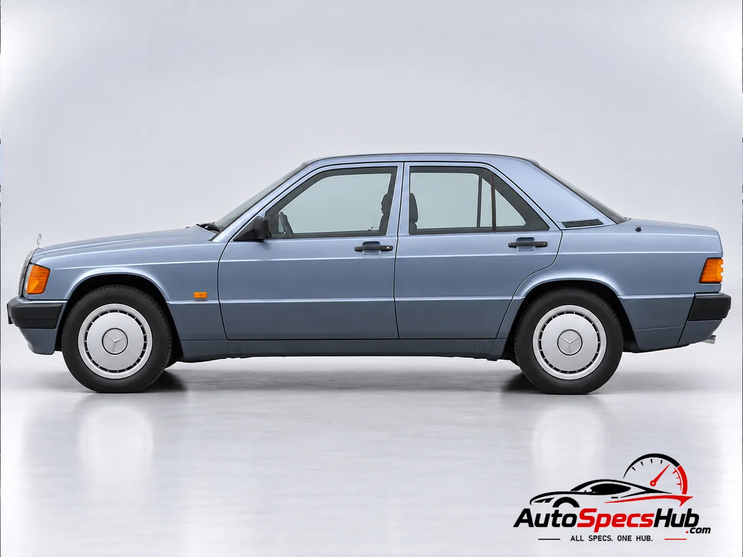 1988 (W201) Mercedes 190 D side profile