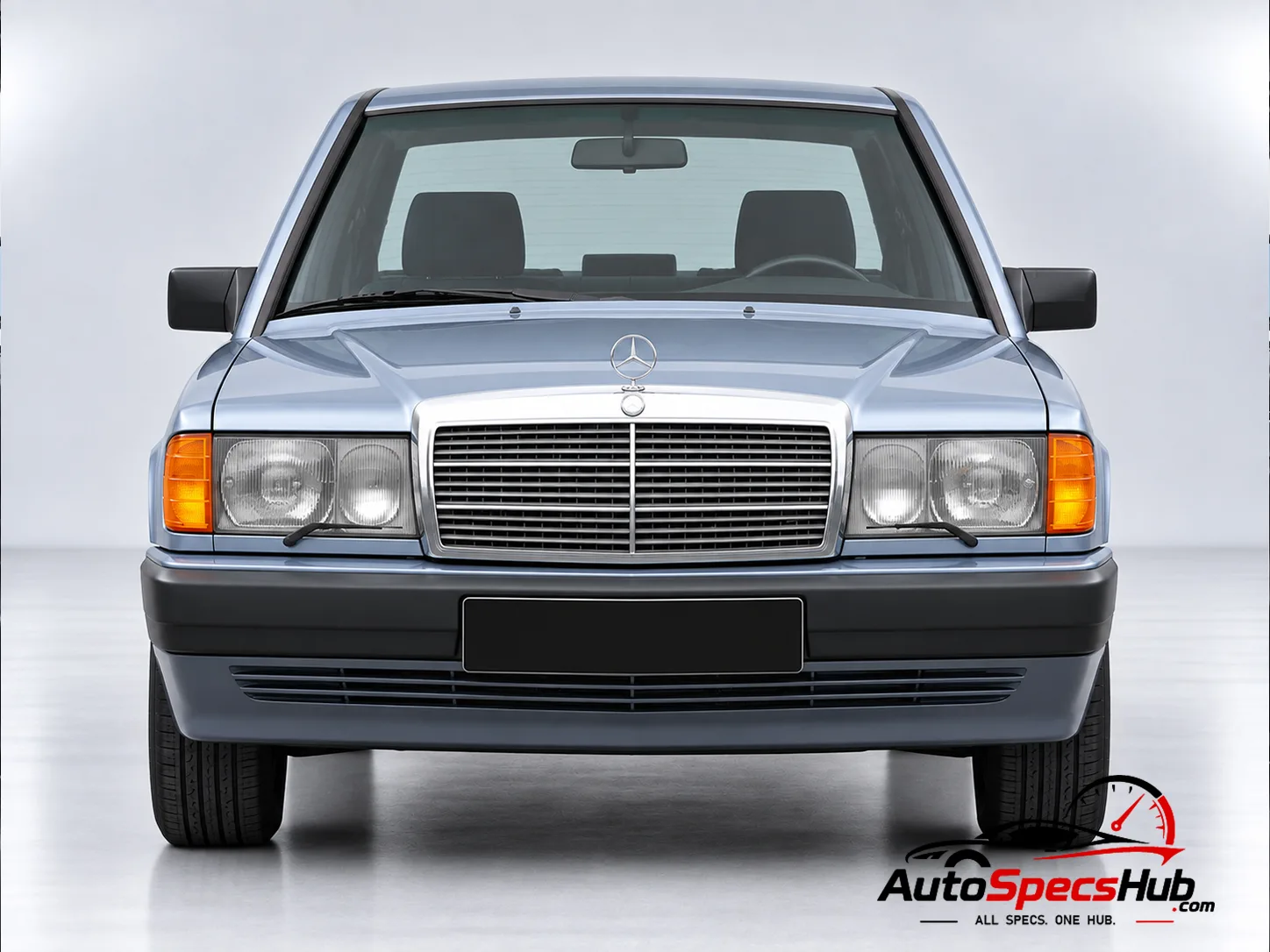 1988 (W201) Mercedes 190 D front view
