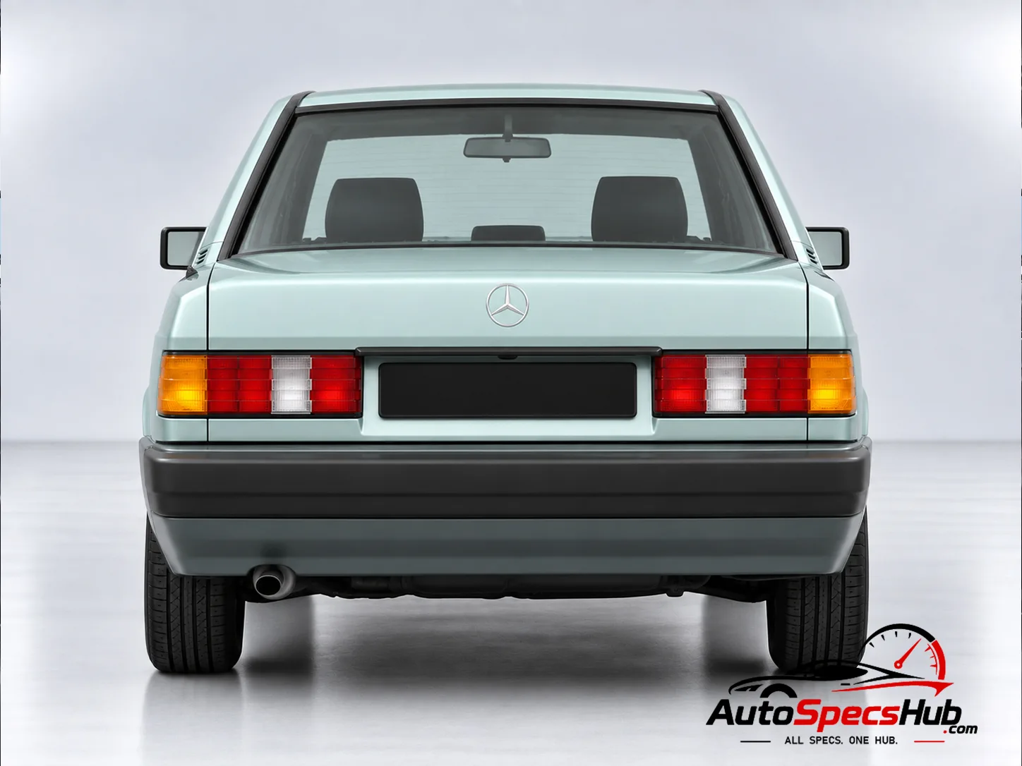 1983 (W201) Mercedes 190 D 2.2 rear view
