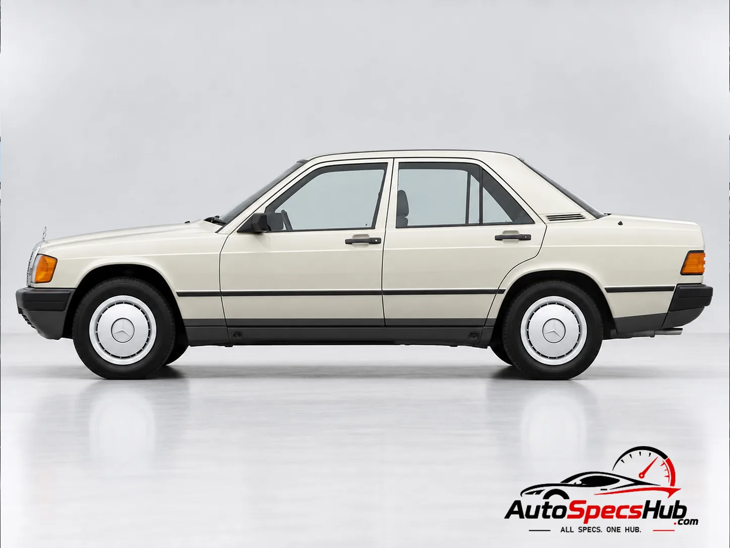 1985 (W201) Mercedes 190 D 2.5 side profile