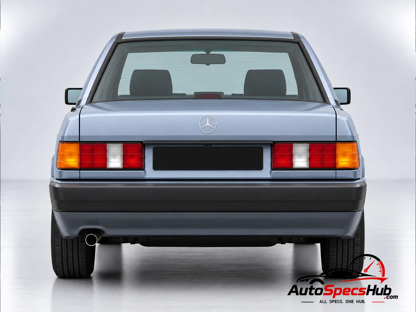 1988 (W201) Mercedes 190 D 2.5 rear view