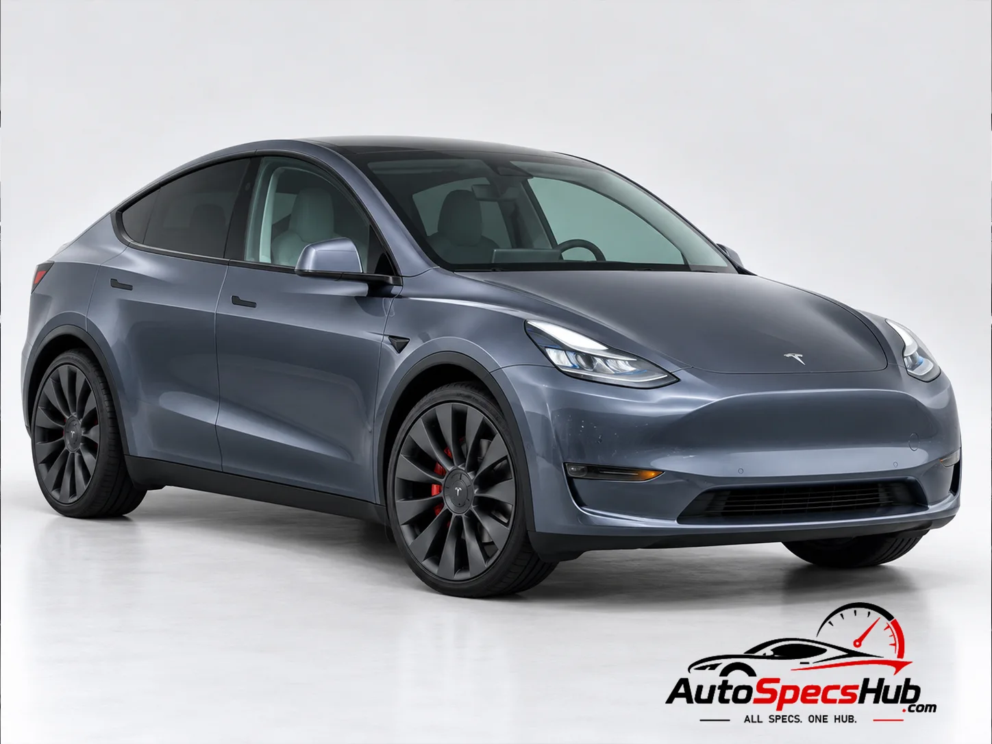 2020 Tesla Model Y Long Range front three-quarter view