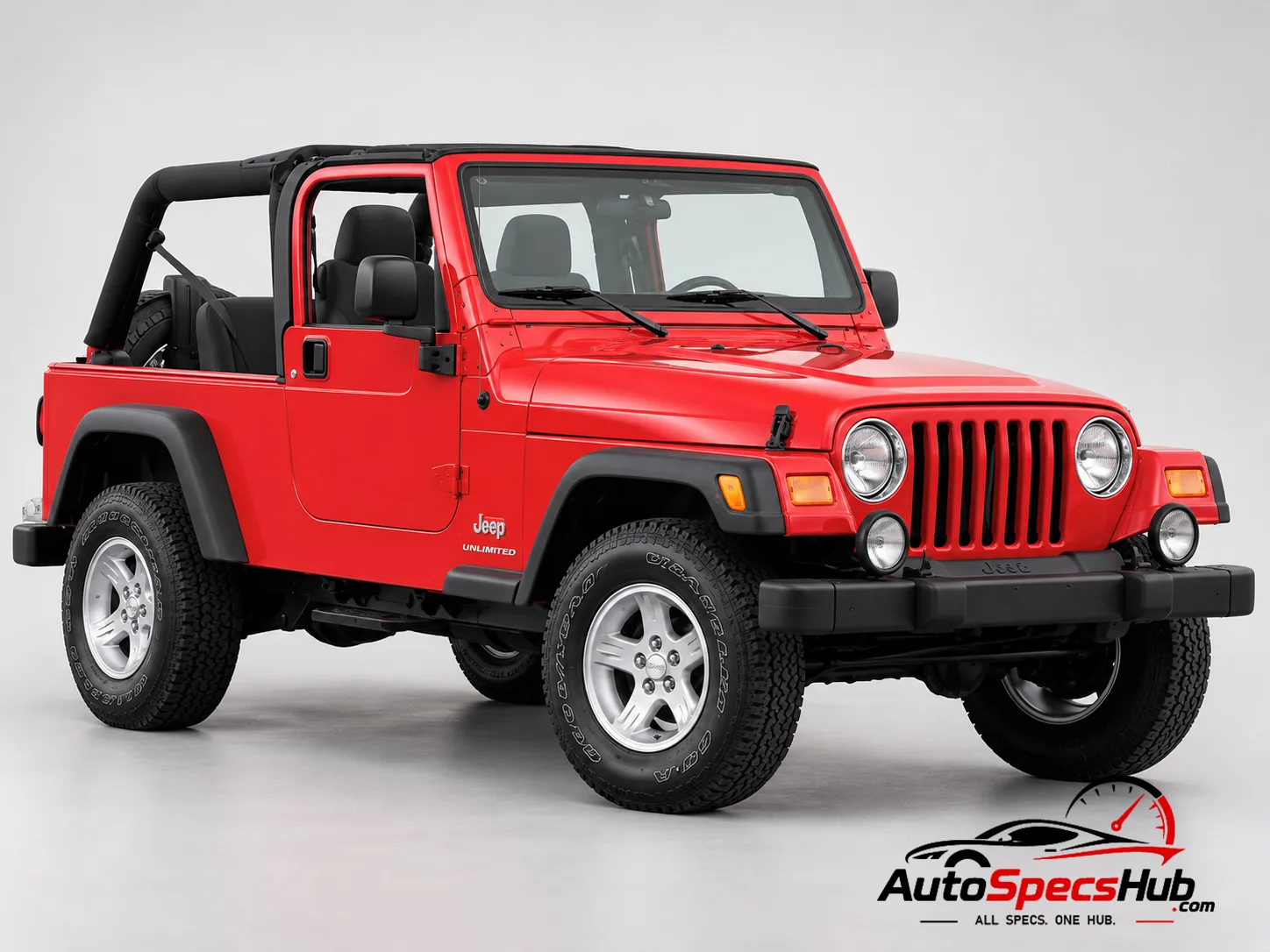 2003 (TJ) Jeep Wrangler 2.4 front three-quarter view