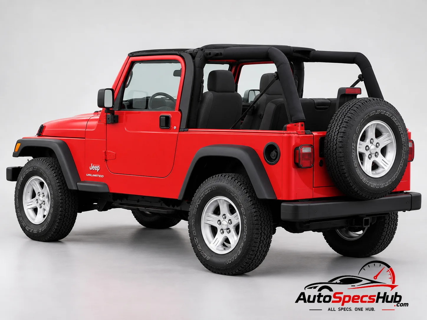 2003 (TJ) Jeep Wrangler 2.4 rear three-quarter view