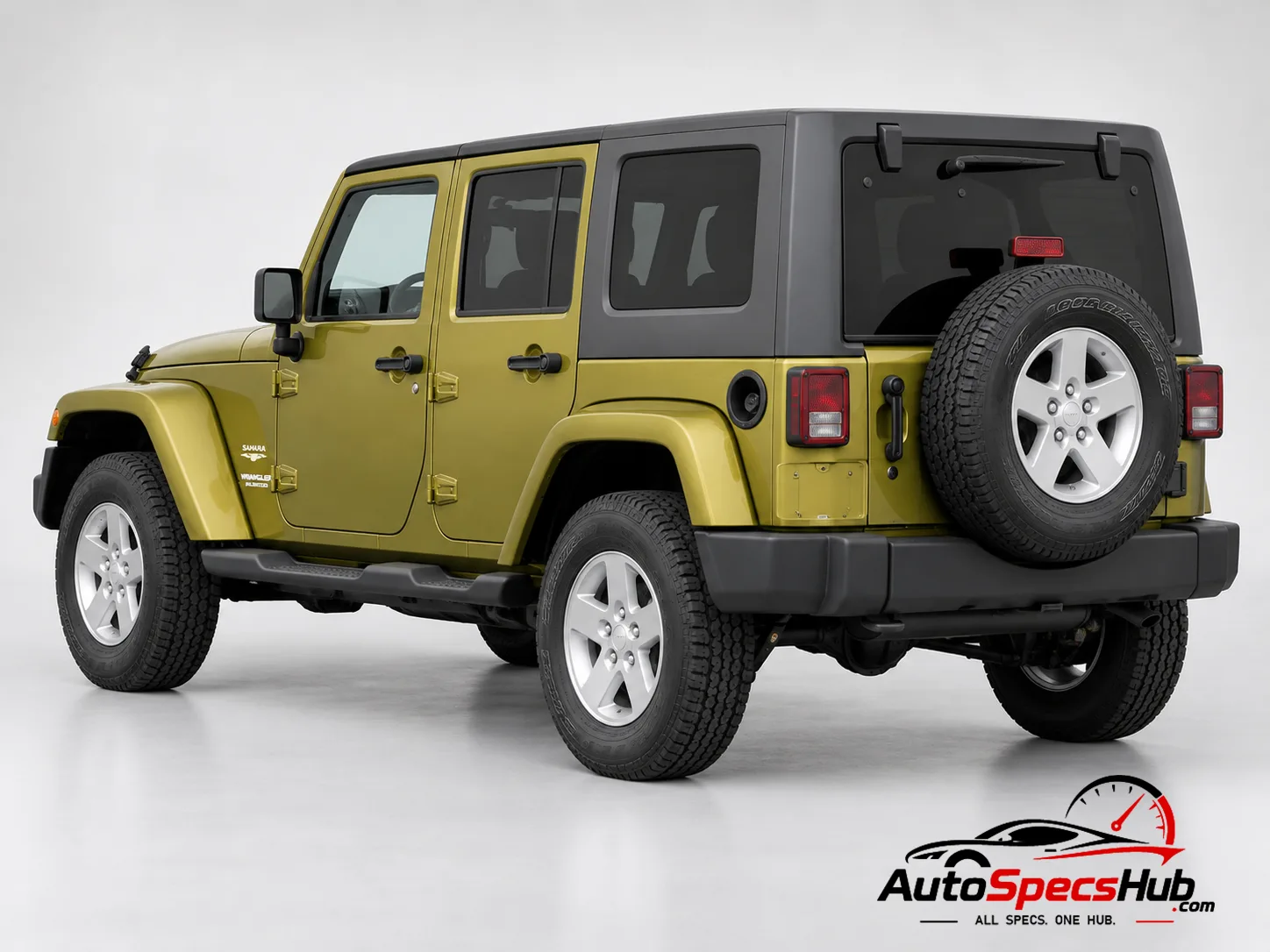 2007 (JK) Jeep Wrangler Unlimited 2.8 CRD rear three-quarter view