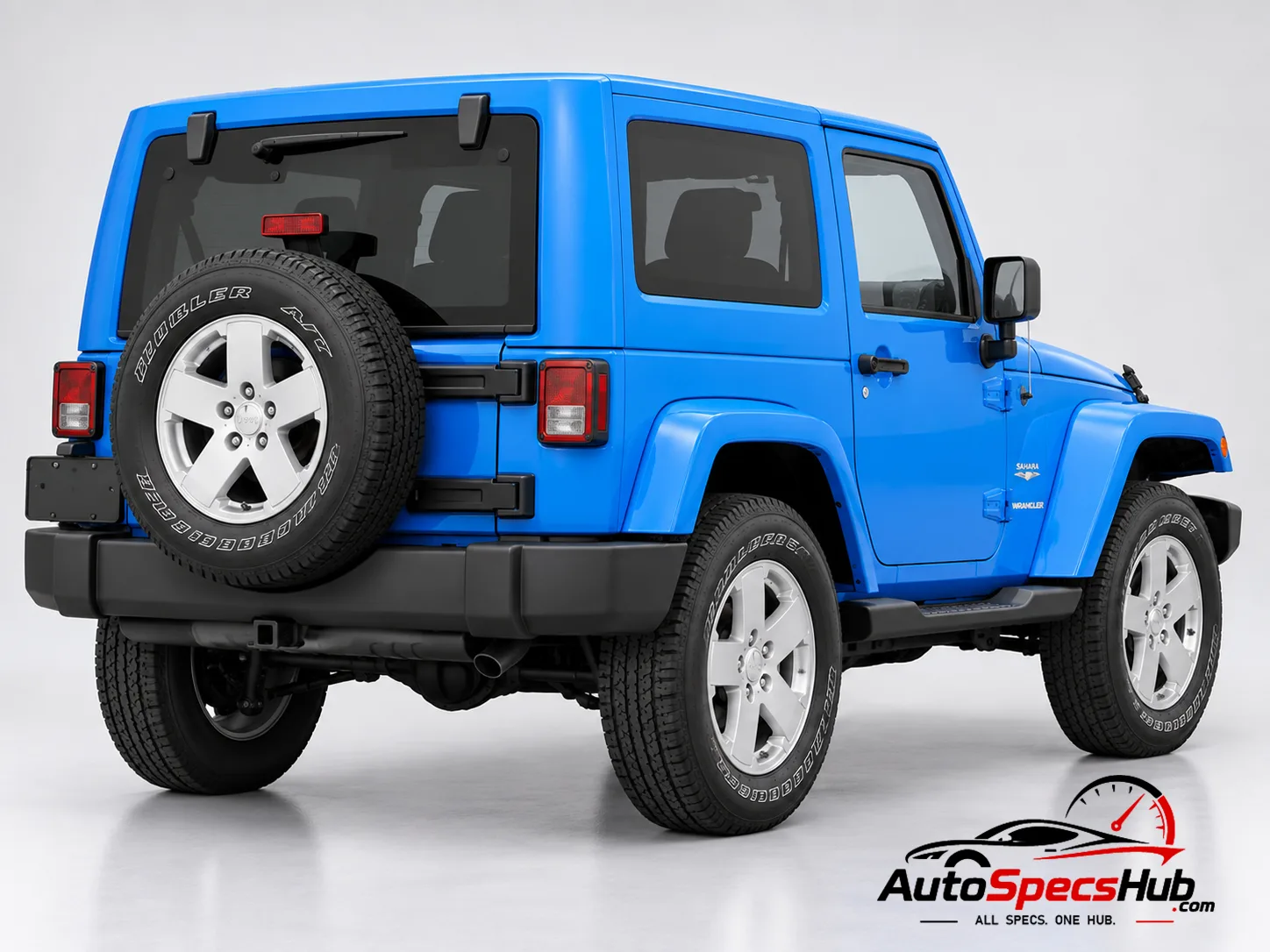 2007 (JK) Jeep Wrangler 2.8 CRD rear three-quarter view
